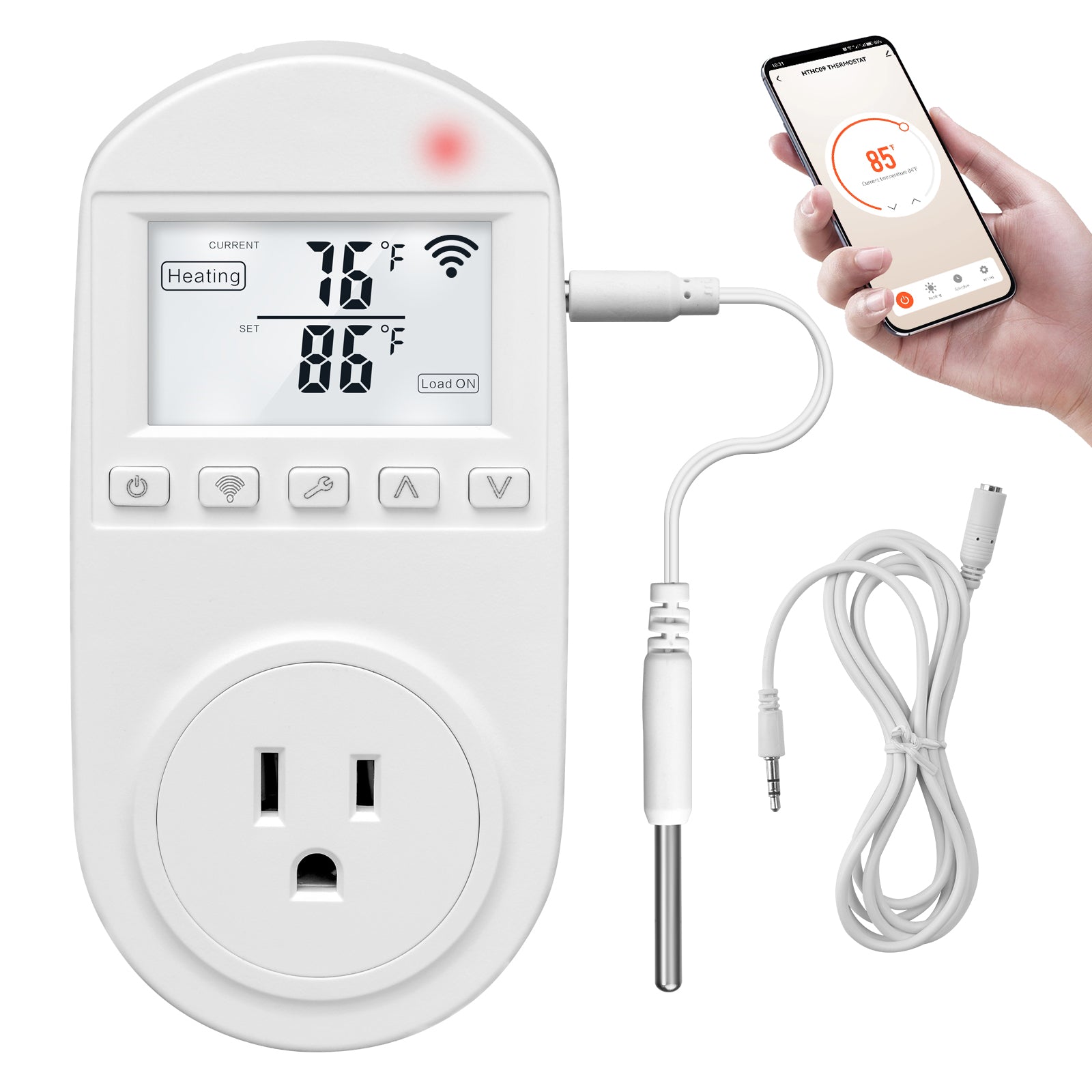 Wireless Thermostat Temperature Controlled Smart Plug New