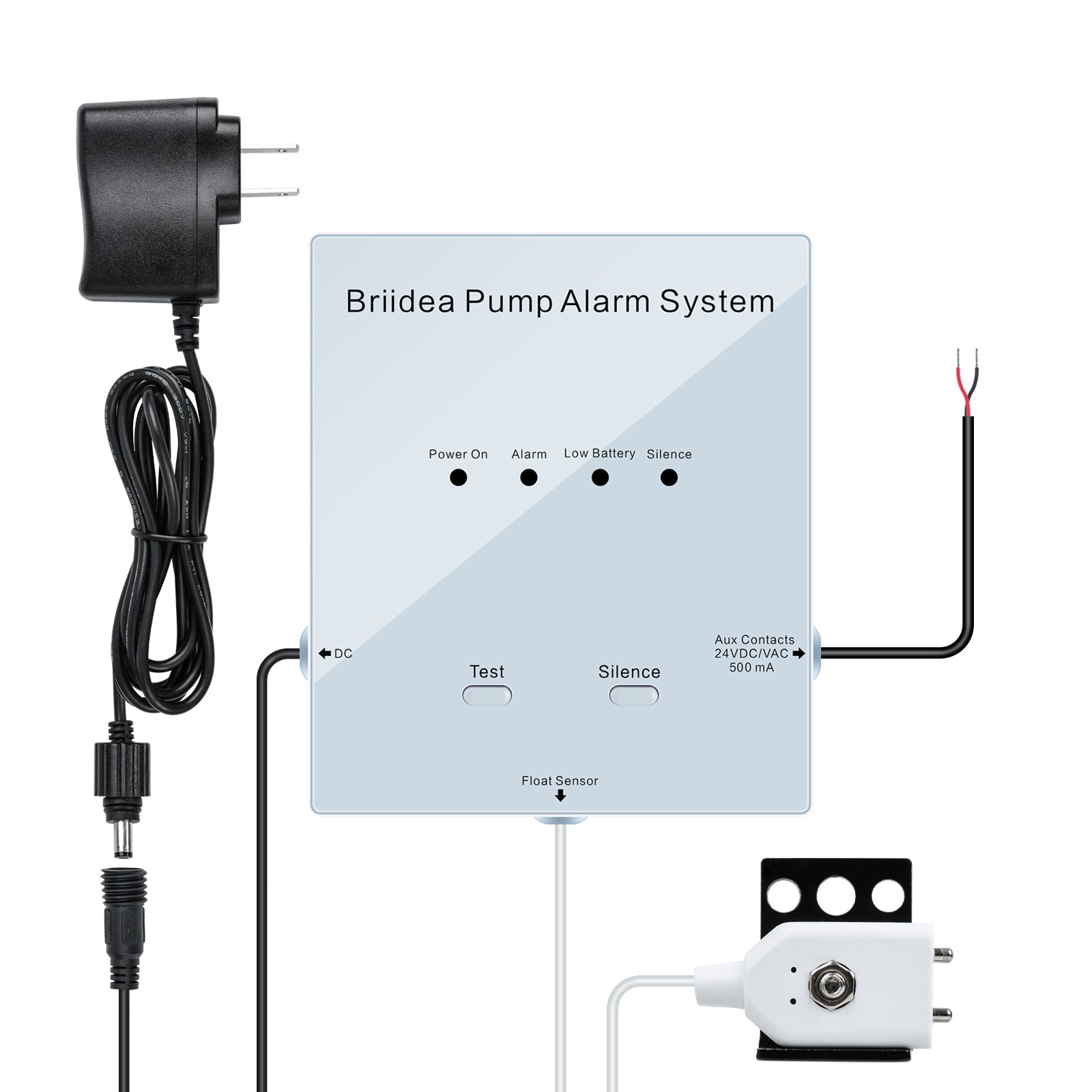 Briidea Sump Pump Alert System with Battery Backup