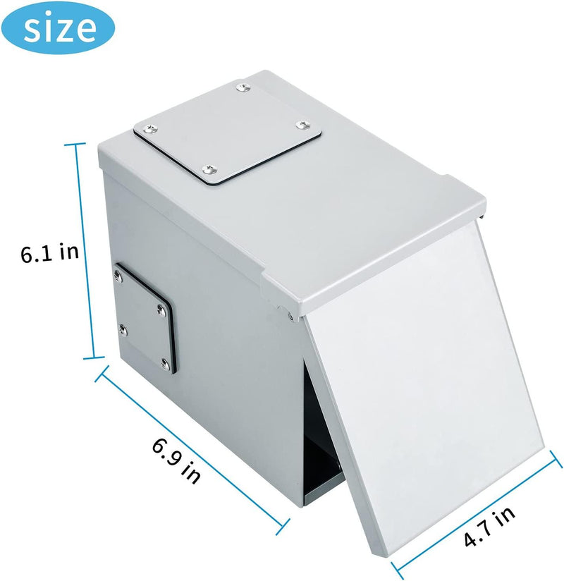 50 Amp RV Power Outlet Box, 125/250 Volt NEMA 14-50R RV Receptacle, Enclosed Weatherproof Lockable Outdoor Electrical Panel Outlet for RV Camper Travel Trailer Electric Car