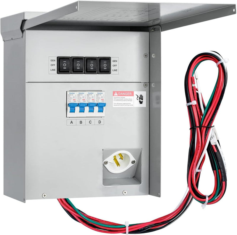 briidea Home Integration Generator Transfer Switch Kit, 15 Amp 120V 4