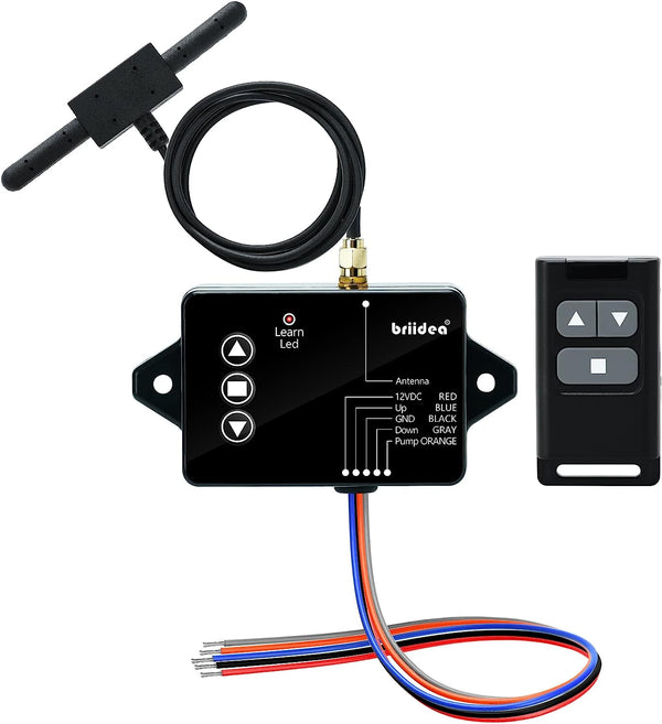 Wireless Dump Trailer Controller, Briidea Wireless Remote Control for 3-Wire/4-Wire Hydraulic Trailer Controller