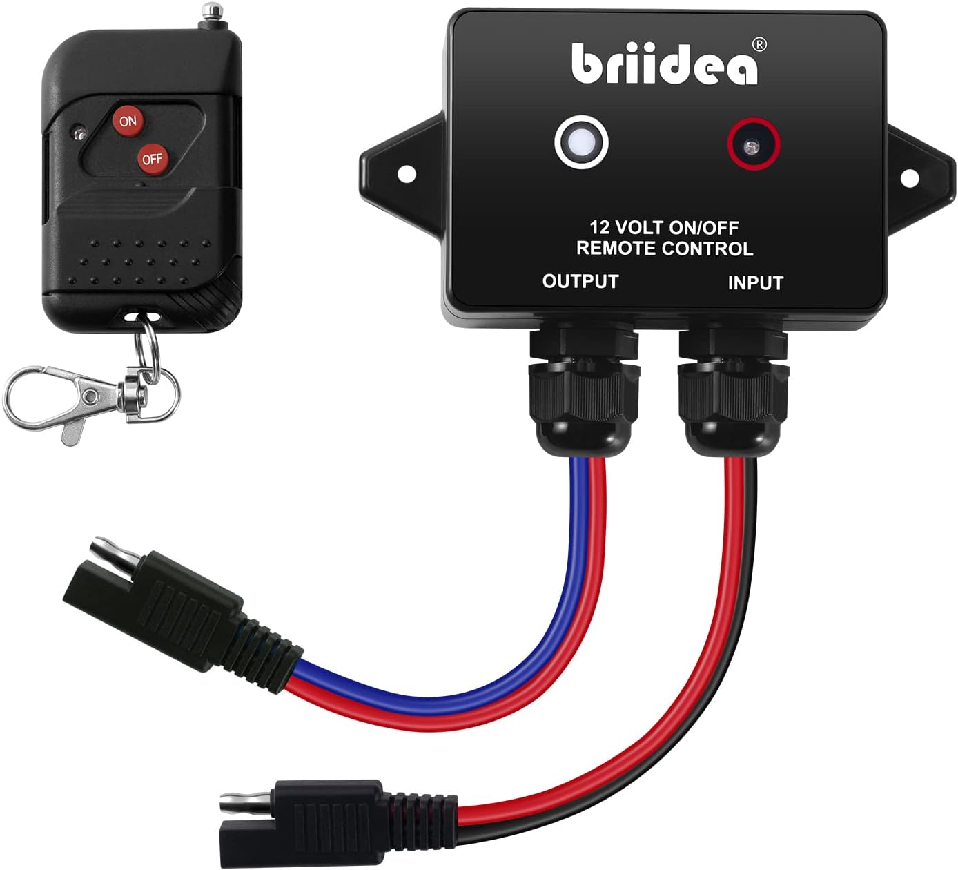 Briidea 12 Volt Wireless Remote Control Switch for Agricultural Sprayers, Spray Pumps, IP67 Waterproof