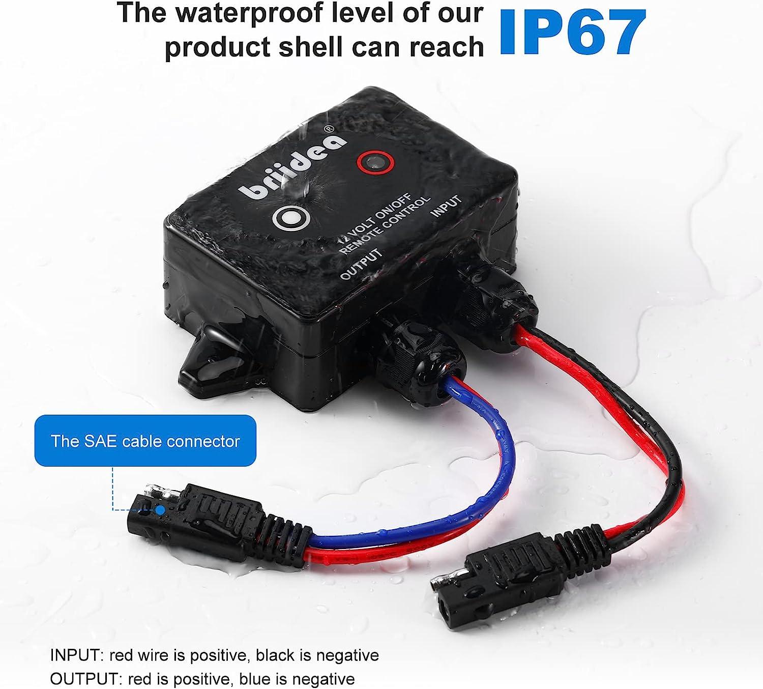 Briidea 12 Volt Wireless Remote Control Switch for Agricultural Spraye