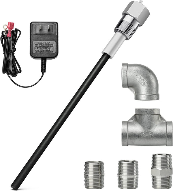 Powered Anode Rod, Briidea Water Heater Anode Rod Compatible with Bradford White Water Heater, Say Goodbye to Rotten Egg Smell within 24 hours, Anti- Rust and Corrosion