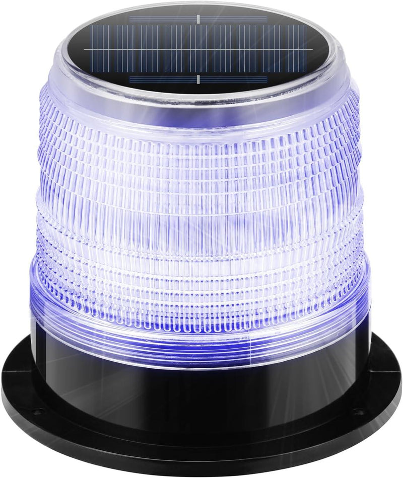 Night Predator Deterrent, Briidea Solar Predator Control Light with Batteries, 360° Highlighting LED Bright to 1.6KM Away, Automatic Turn On at Night, Protect Crops and Poultry