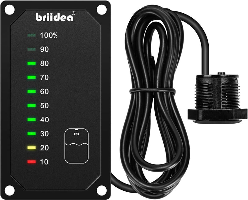 briidea RV Tank Sensor Monitor Panel, RV Water Tank Level Monitor with