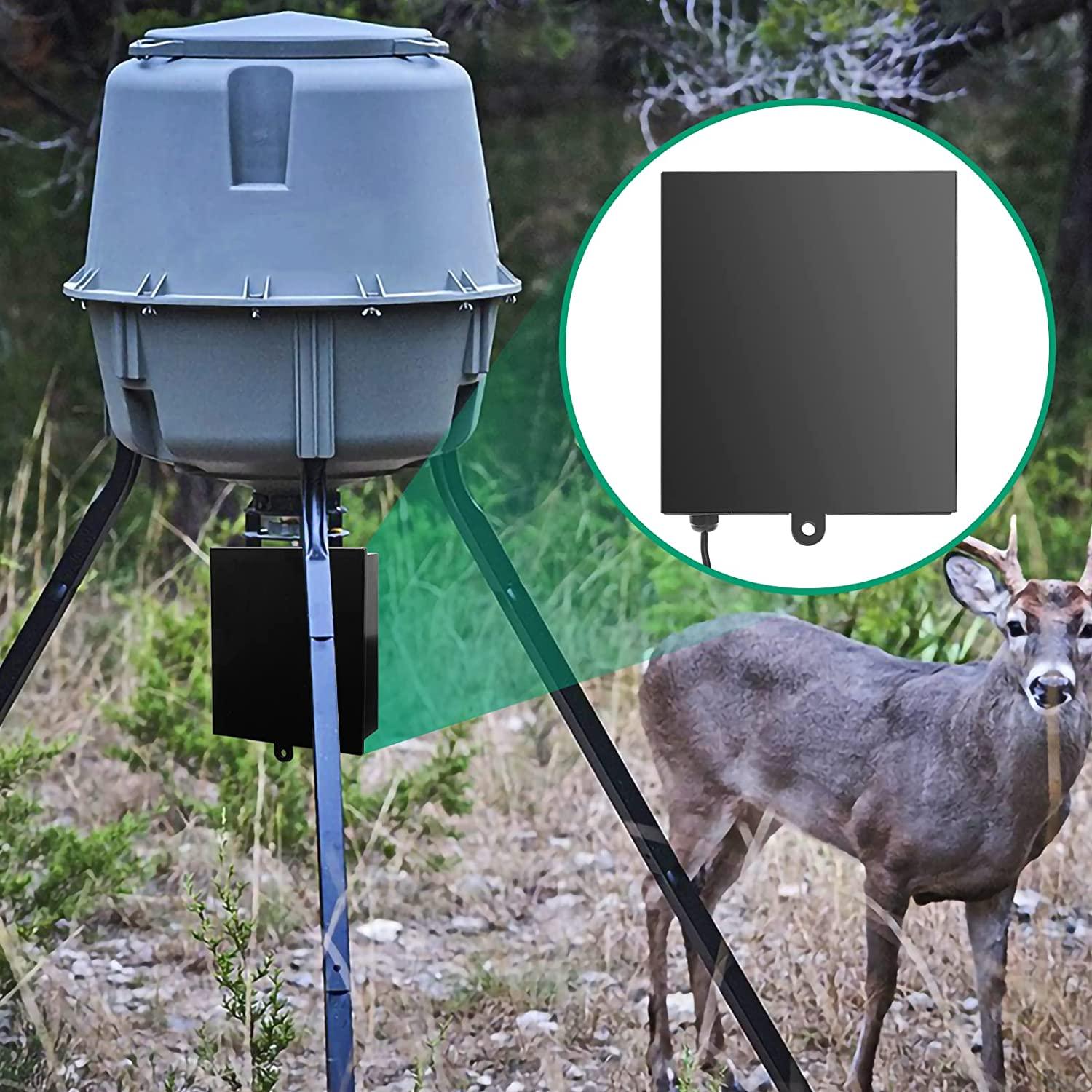 Briidea Battery Box Apply to Deer Feeders, Door Openers or Vehicular Swing Gates, Durable and Weatherproof
