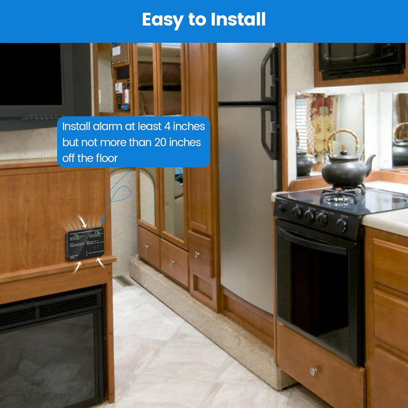 RV Carbon Monoxide & Propane Gas Alarm, Briidea Dual LP/CO Alarm with