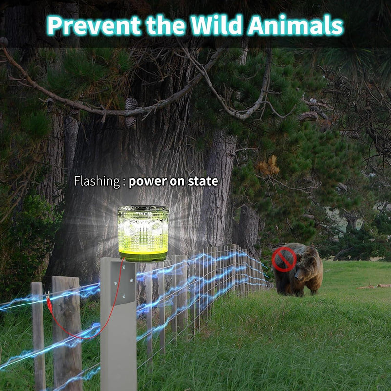 Electric Fence Indicator Light, Briidea Solar Fence Alarm with Light T