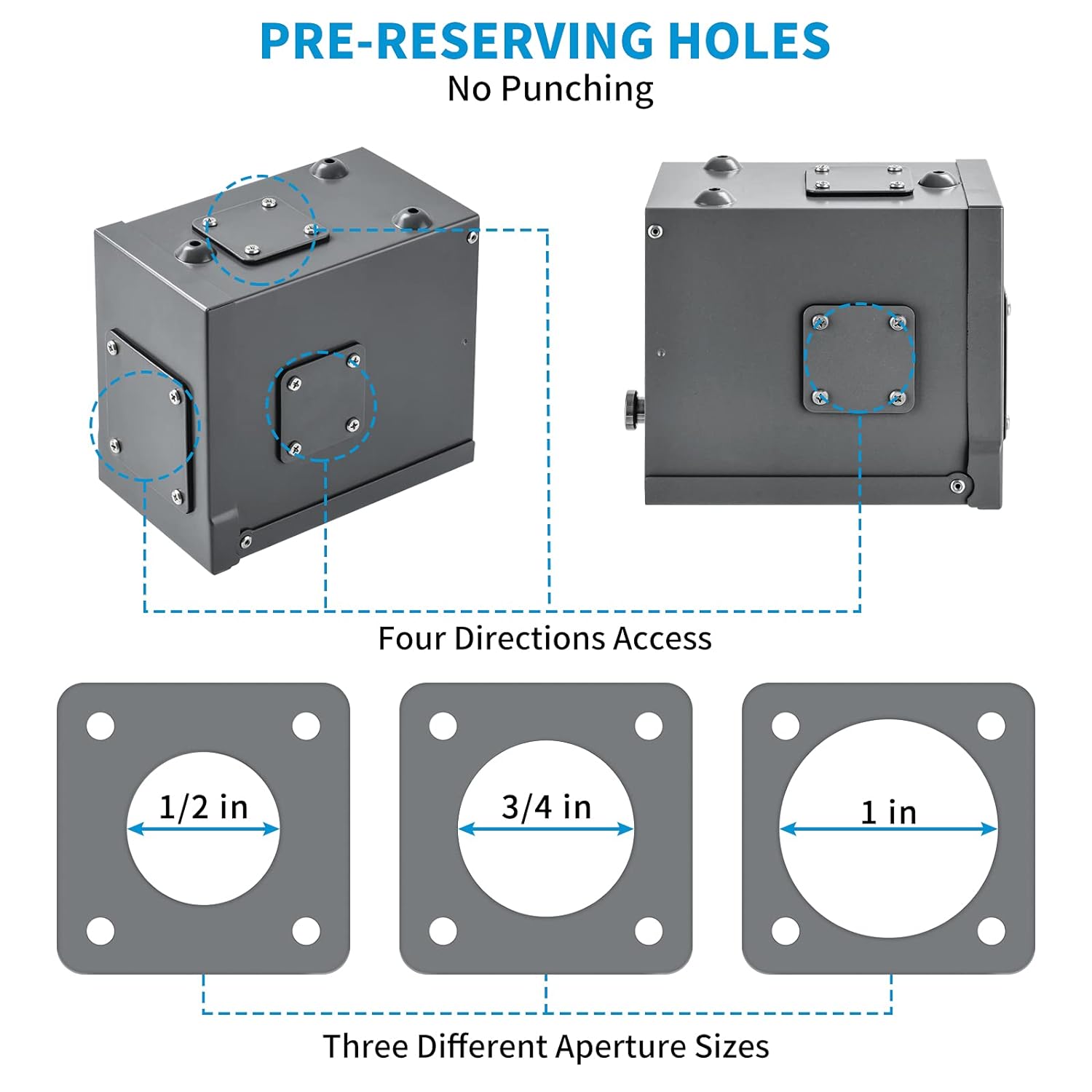30 Amp Power Inlet Box, Briidea NEMA 3R Generator Inlet Box with 5 Pre ...