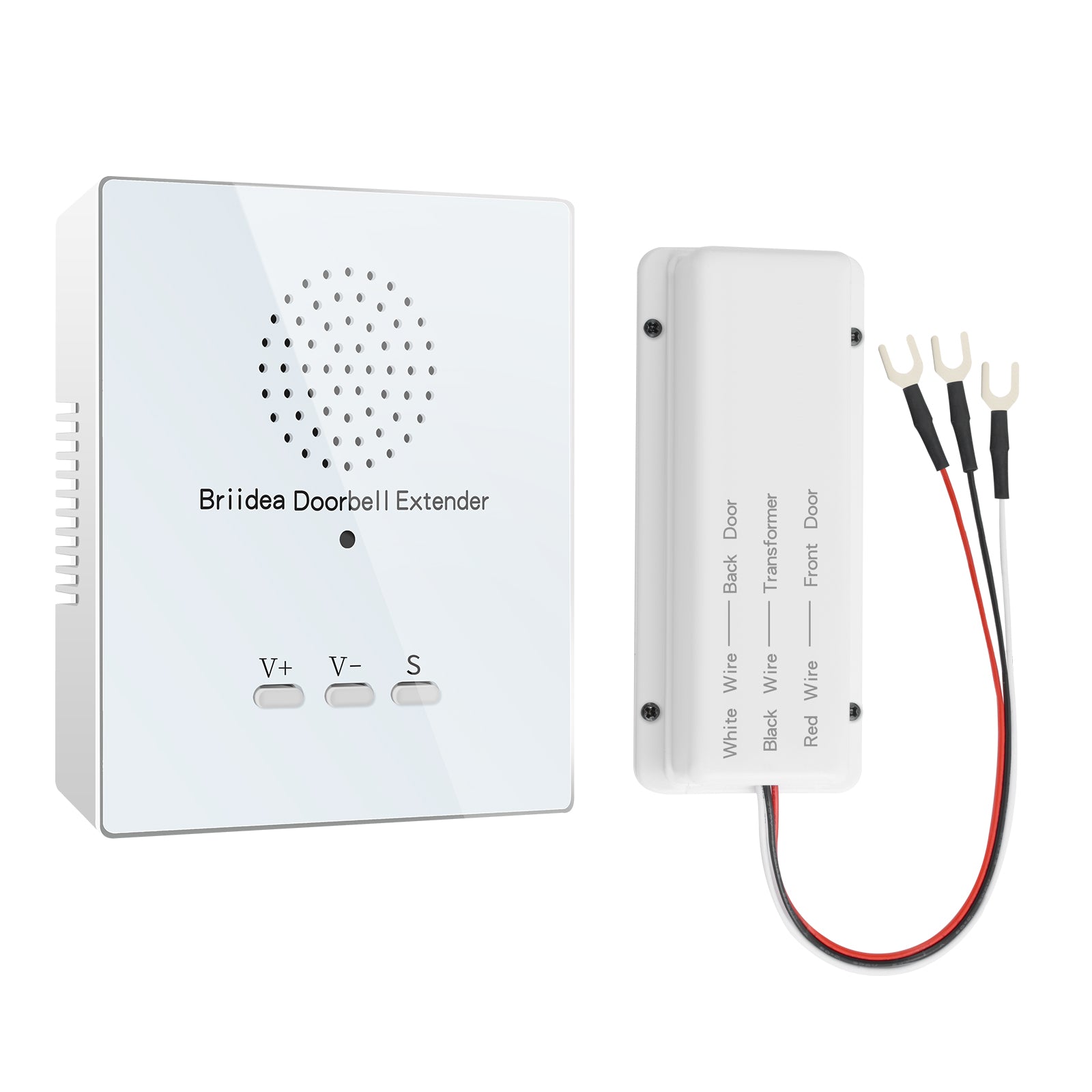 Wyyred Extender Pod Doorbell Extender, Briidea Doorbell Extender for Wired Doorbell, 21 Me ...