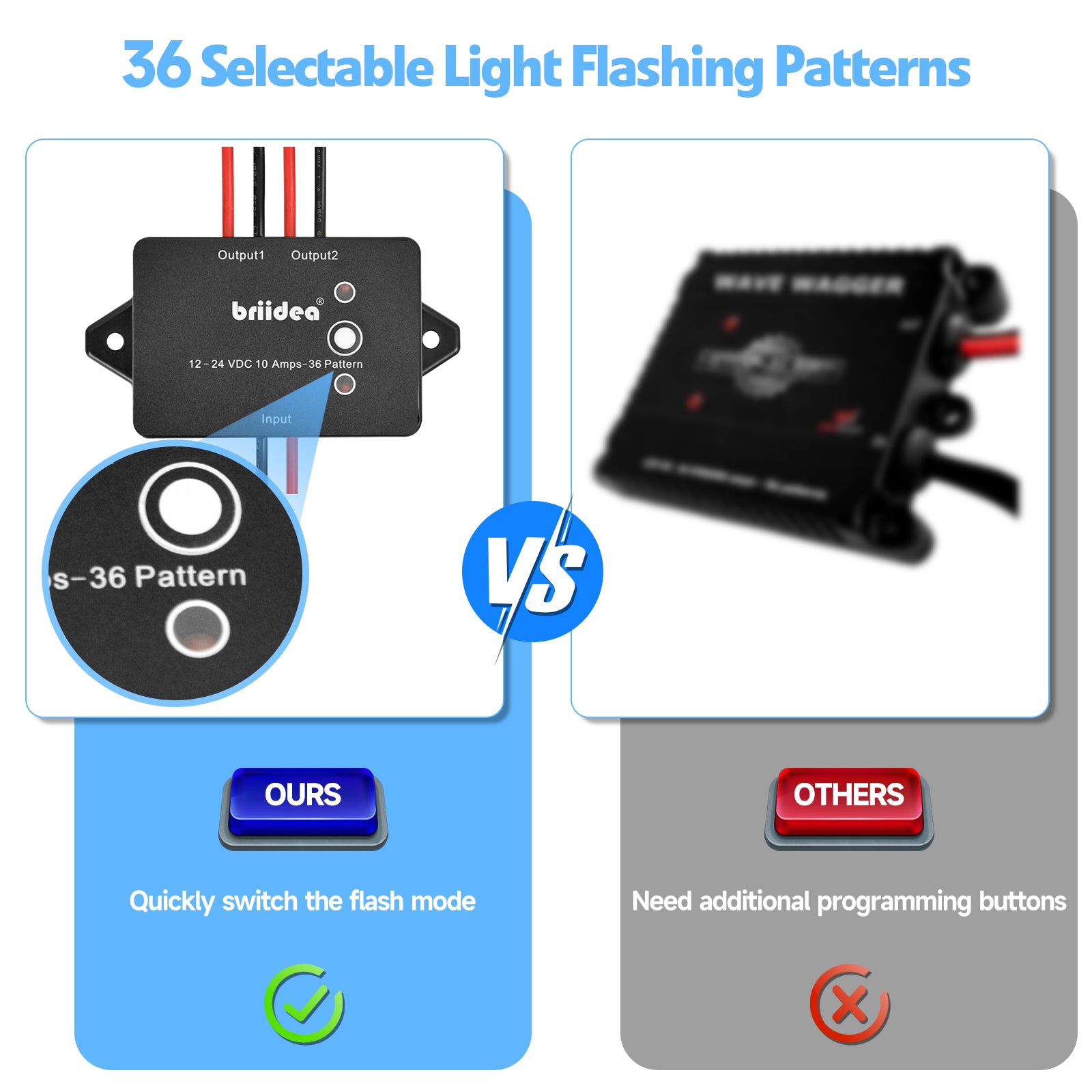 Alternating Flasher Module Briidea Electronic Alternating Flasher Kit Relay, 36 Flashing Patterns ...