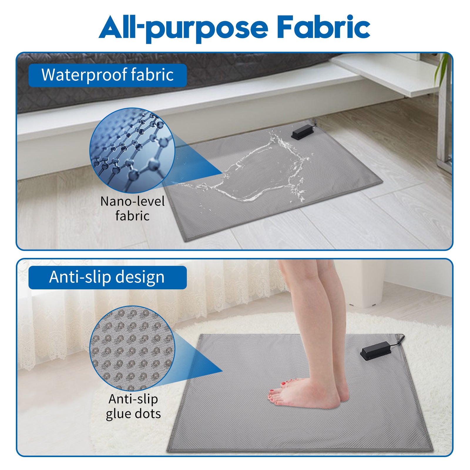 Security Mat briidea Wireless Floor Alarm Mats for Remote Monitoring of Elderly Sle