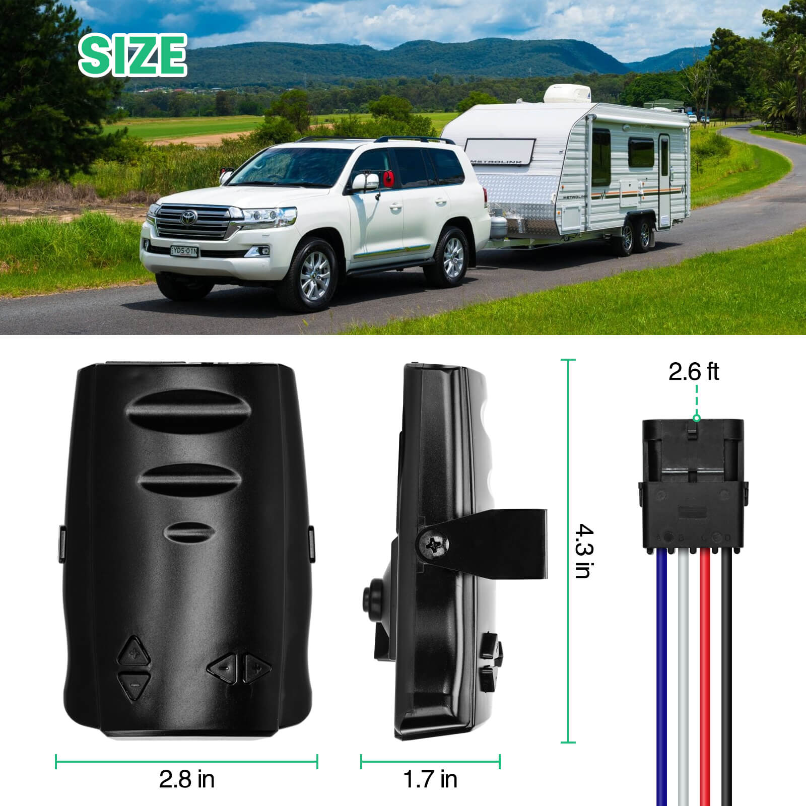 briidea Trailer Brake Controller, Time-Delay Brake Controller, Easily