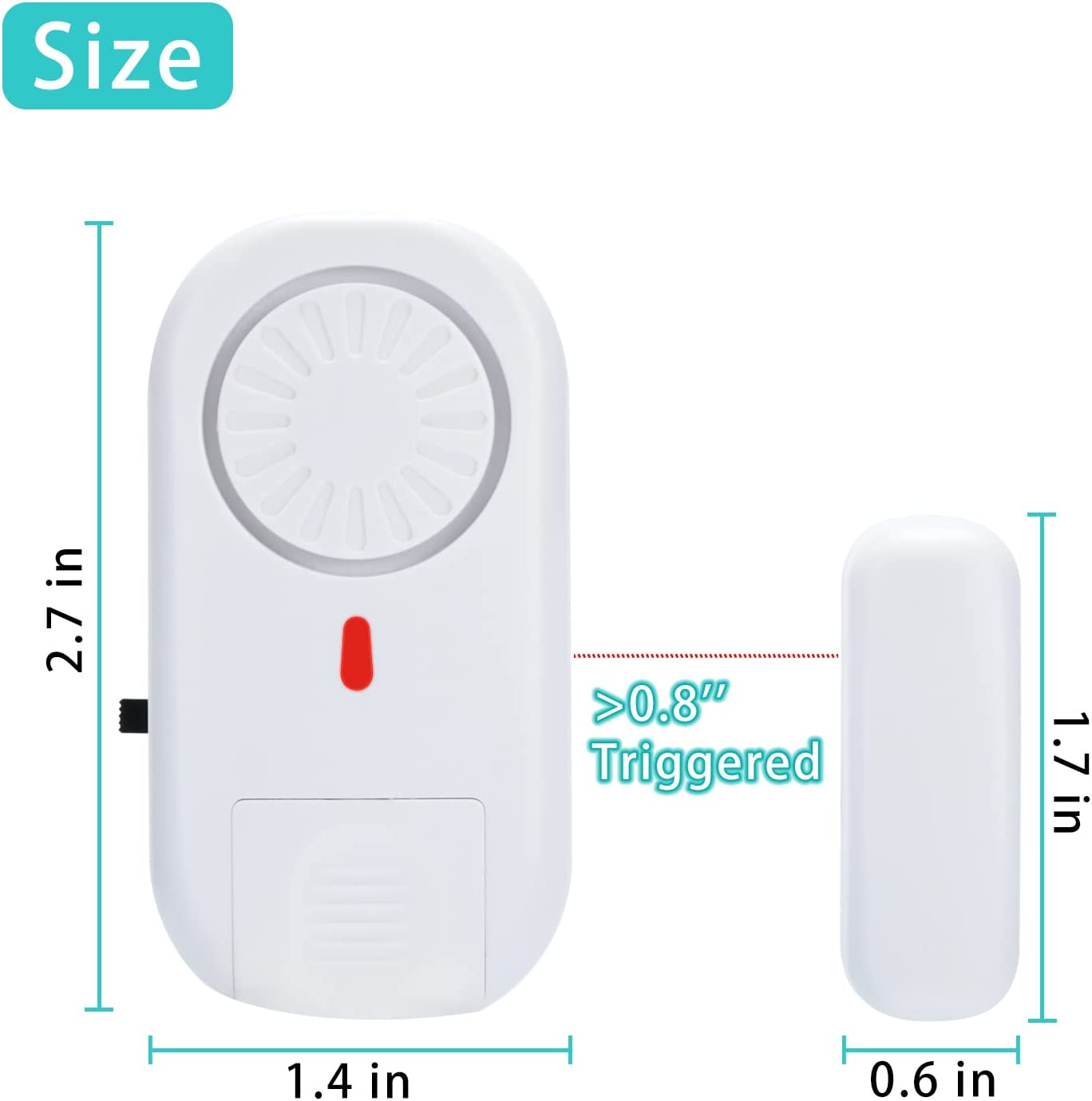 Freezer Door Alarm, Briidea Refrigerator Door Alarm When Left Open, wi