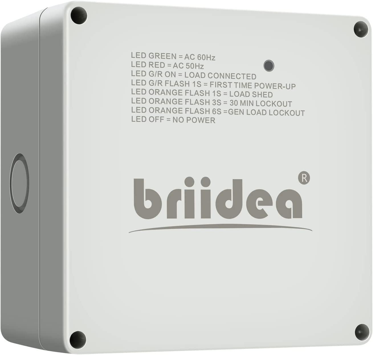 50 Amp Smart Management Module (SMM), Briidea Load Management Device to Protect Generator from Overload, Gray - briidea