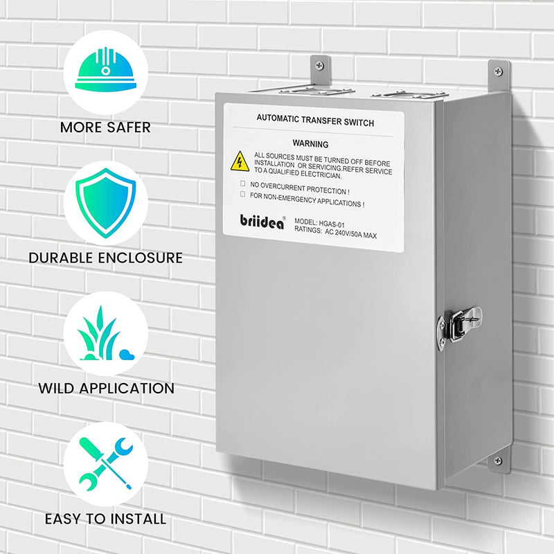RV Transfer Switch, Briidea Automatic Transfer Switch 50 Amp Applied t