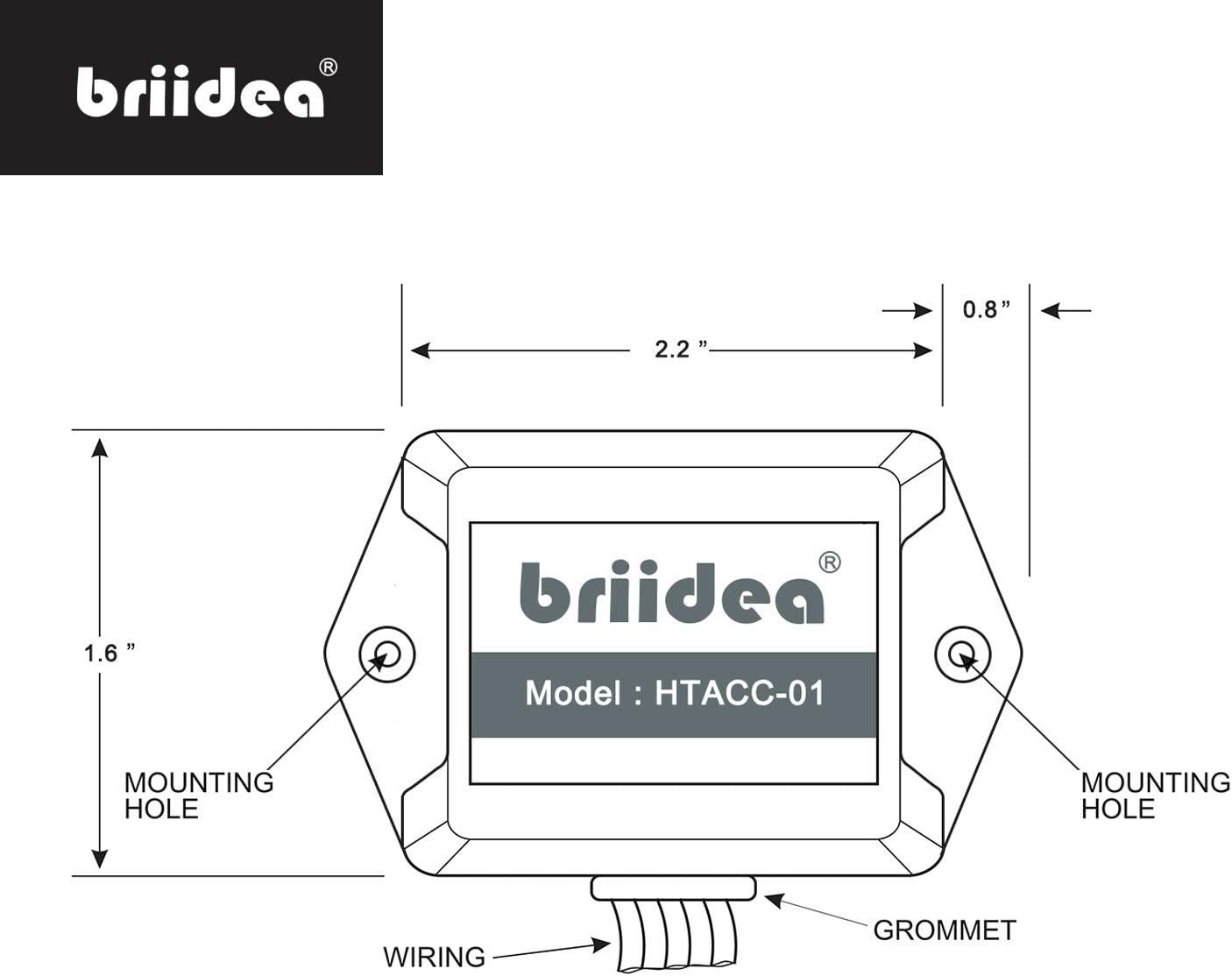 Add-A-Wire Accessory, Briidea Common Wire Kit for All 24VAC Thermostats (4 to 5 Wires), White - briidea
