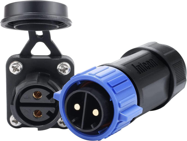 Trolling Motor Plug Receptacle Set, Briidea Marine Boat DC Power Connector Waterproof for Freshwater and Saltwater 12,24,36,48V