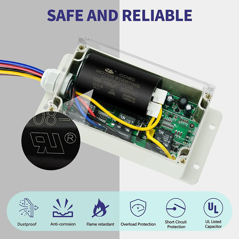 Soft Start for RV Air Conditioner, Briidea Soft Starter Enables Easy Start an A/C & Appliances on RV Power with a Small Generator