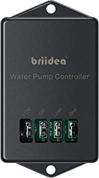 Water Pump Controller, Briidea RV Water Pump Switch 12VDC, 10A for Water Pump, Lighting, Fans in RV, Boat