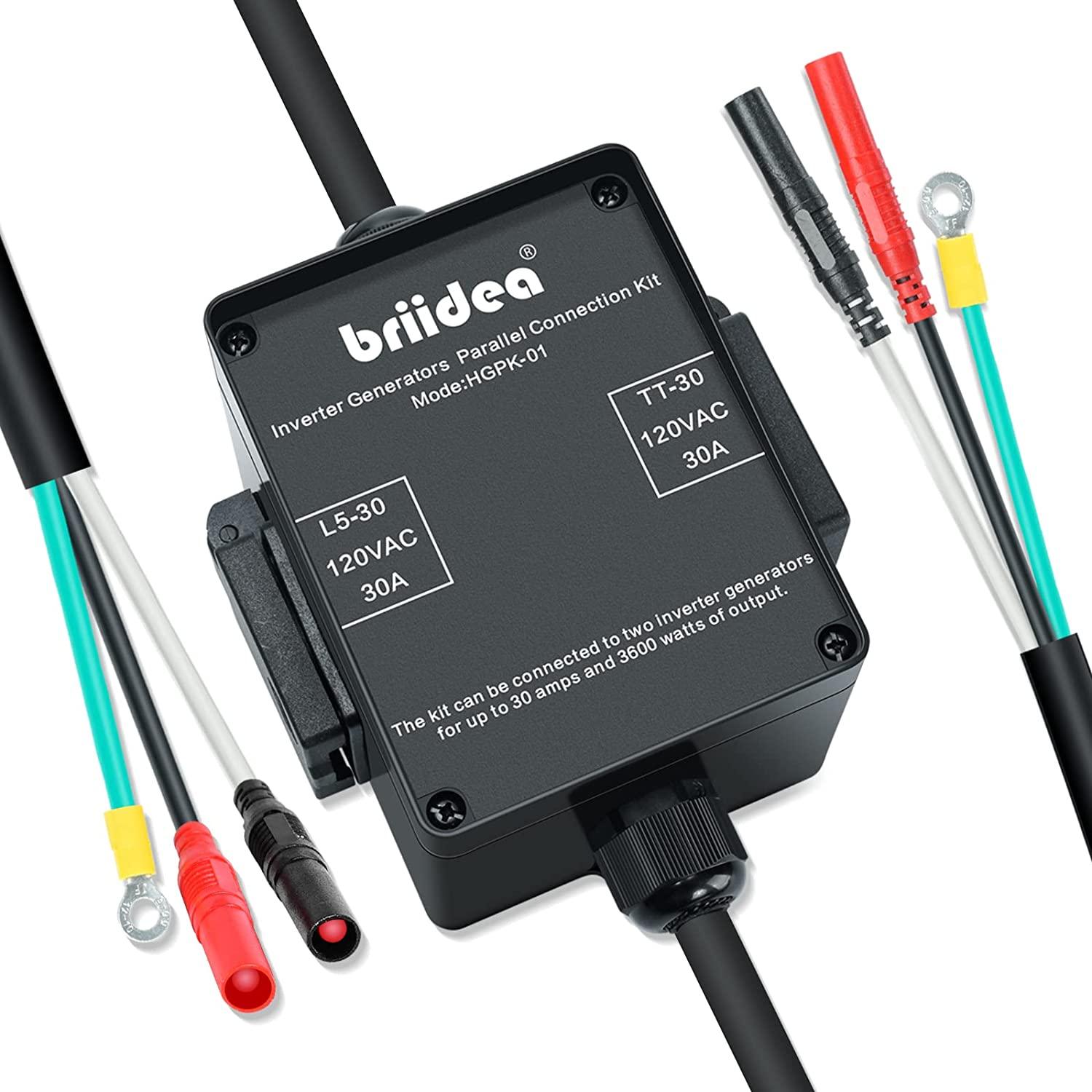 Briidea 30-AMP 3600-Watt Generator Parallel Kit for Inverter Generator ...