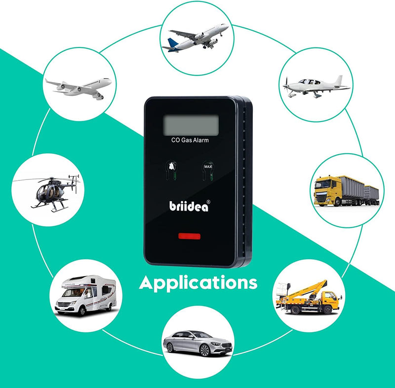 Carbon Monoxide Detector for Car, Briidea LowLevel Fast 9ppm Alarm CO