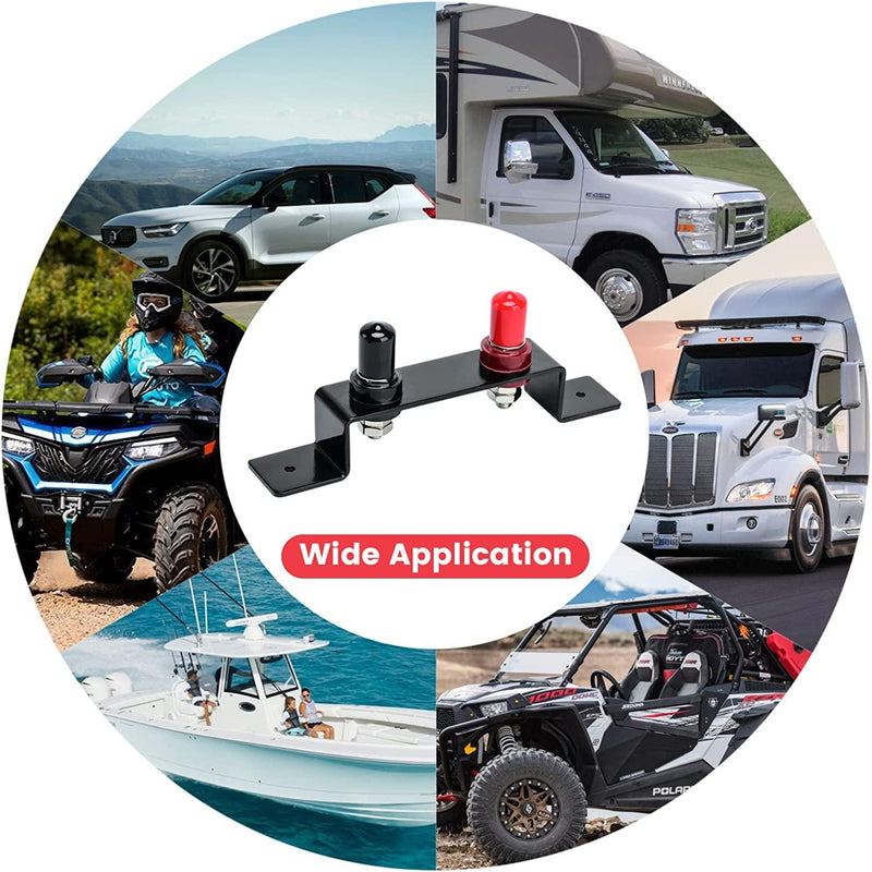 Battery Jump Post, Briidea Battery Remote Charging Tool Jumper Terminals Relocation Kit Work for UTV ATV Car Trucks RV Tractor Boat