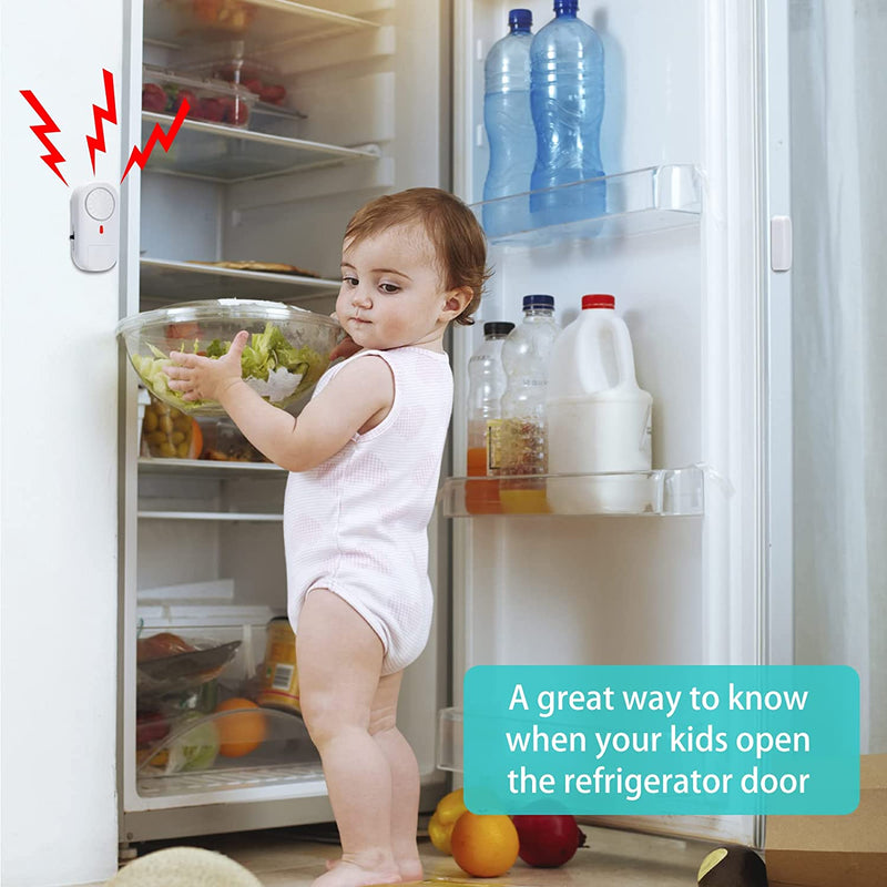 Briidea Refrigerator Door Alarm When Left Open, with 60/120/180 Seconds Delay Alert