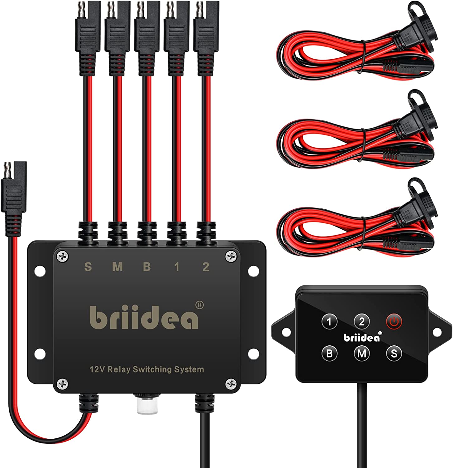 Yak Power System, Briidea Plug-ANG-Play SAE Power Switching System, Waterproof IP67, Suitable for Ships Kayaks ATV or UTV