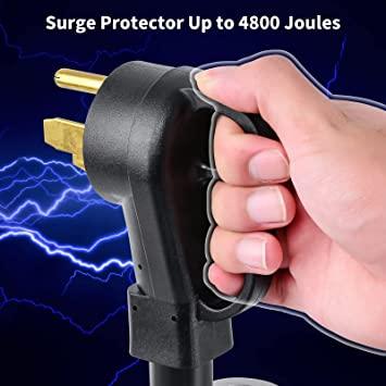 RV Surge Protector 50 Amp, briidea Camper Surge Protector with LED Indicator Light, 4800 Joules