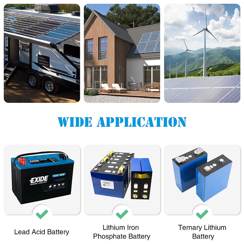 Automatic Transfer Switch, Briidea 50A 5500 Watt ATS Dual Power Controller for Off Grid Solar Wind Systems DC 12V 24V 48V AC 110V 220V