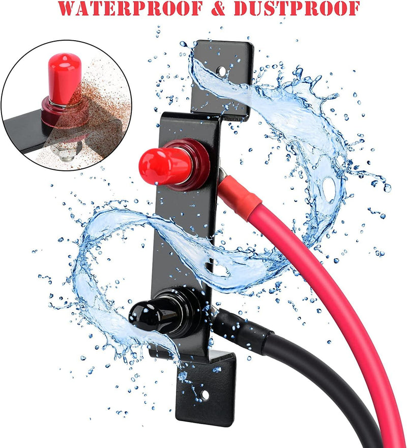 Battery Jump Post, Briidea Battery Remote Charging Tool Jumper Terminals Relocation Kit Work for UTV ATV Car Trucks RV Tractor Boat