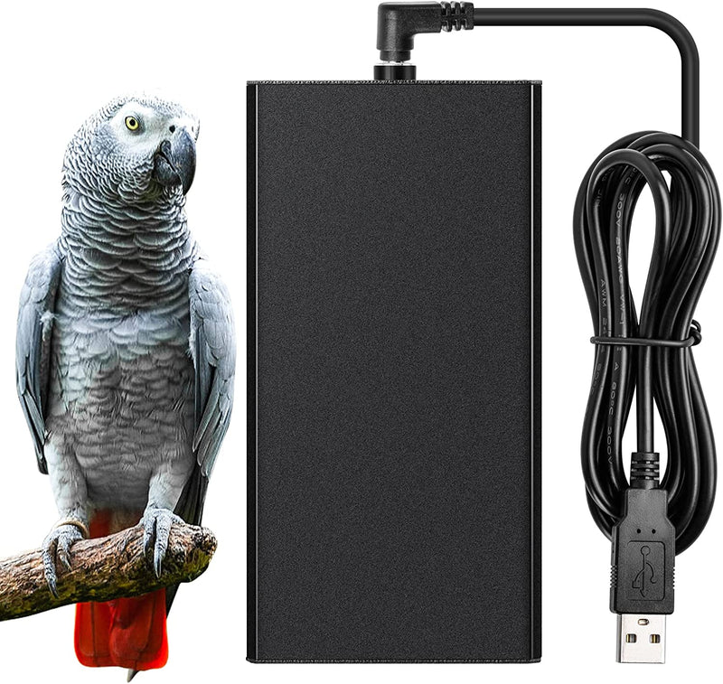 Bird Warmer for Cage, Briidea Newly Upgraded Bird Heater to Snuggle up for African Grey, Parakeets, Parrots, Small Birds, USB 5V