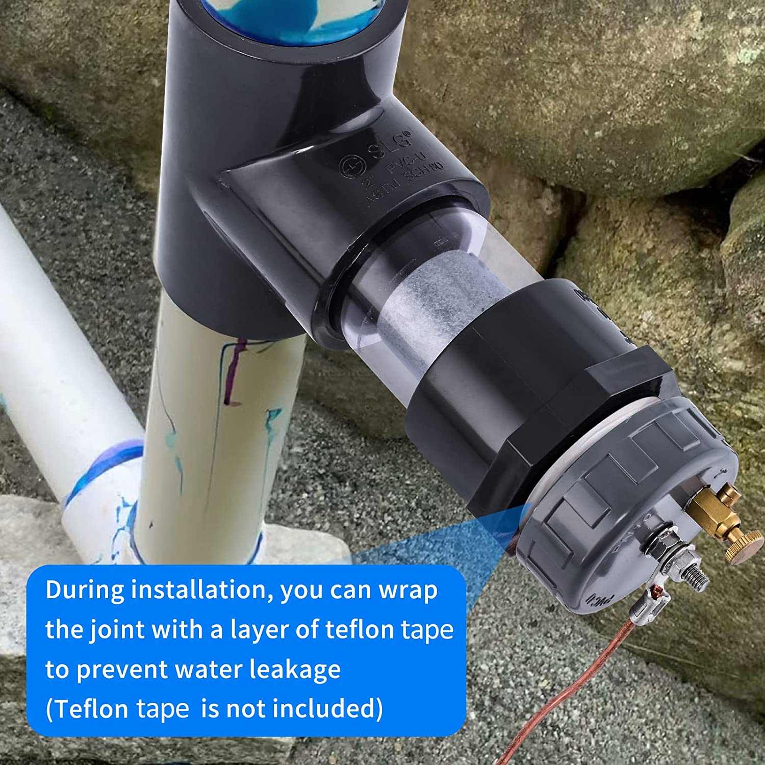 Salt Pool Anode briidea New Install 2'' Inline Zinc Anodes for Saltwater Pools, Swimmi