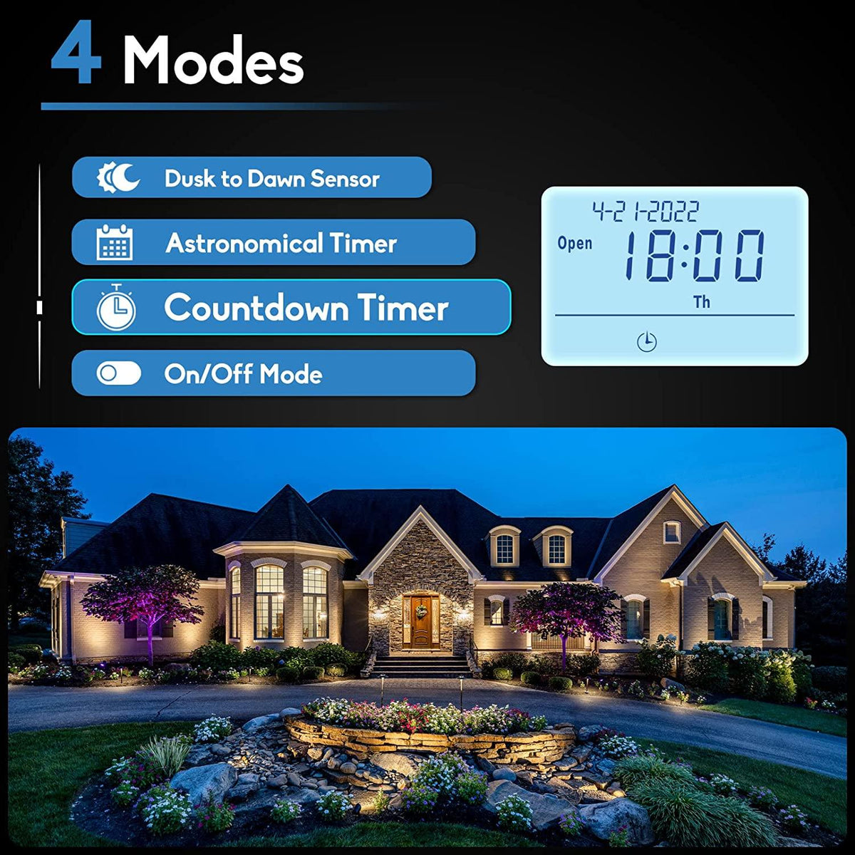 Low Voltage Transformer, Briidea 120W 120V AC to 12V AC Landscape