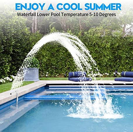 Briidea Adjustable Pool Fountain Waterfall Spray